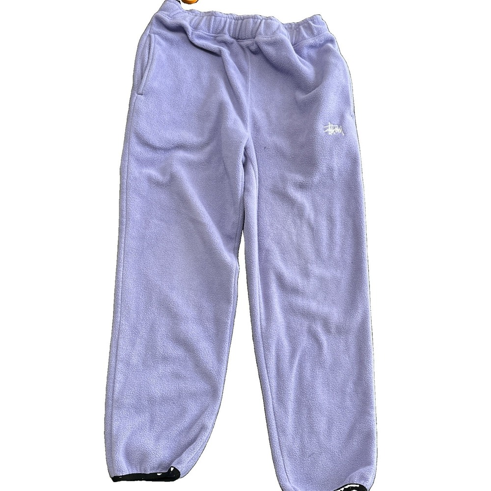 Stussy Basic Polar Fleece Pant Purple Size Small